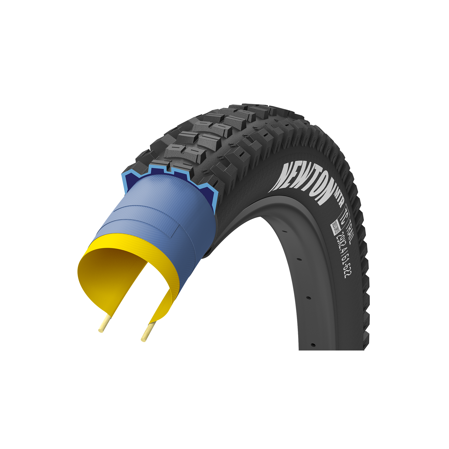 Goodyear Newton MTR Trail 27.5" Folding MTB Tire - Rear