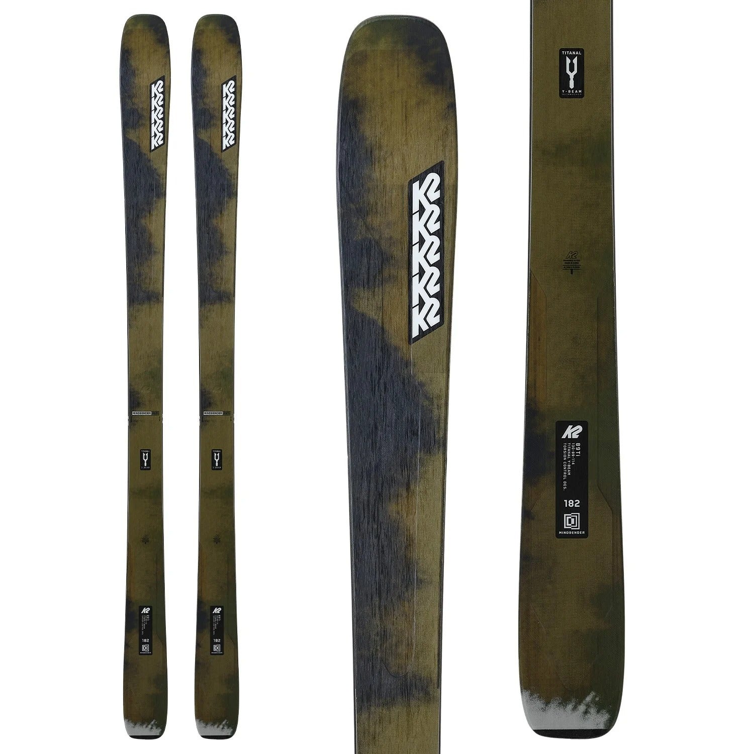 K2 Mindbender 89 Ti Skis + Marker Griffon 13 Demo Ski Bindings 2025 - Used