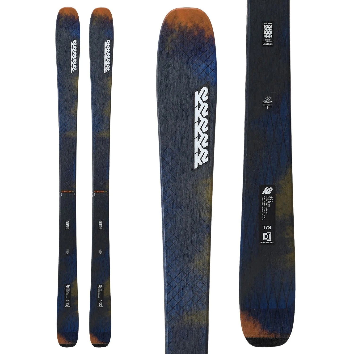K2 Mindbender 90 C Skis + Marker Squire 10 Demo Ski Bindings 2025 - Used