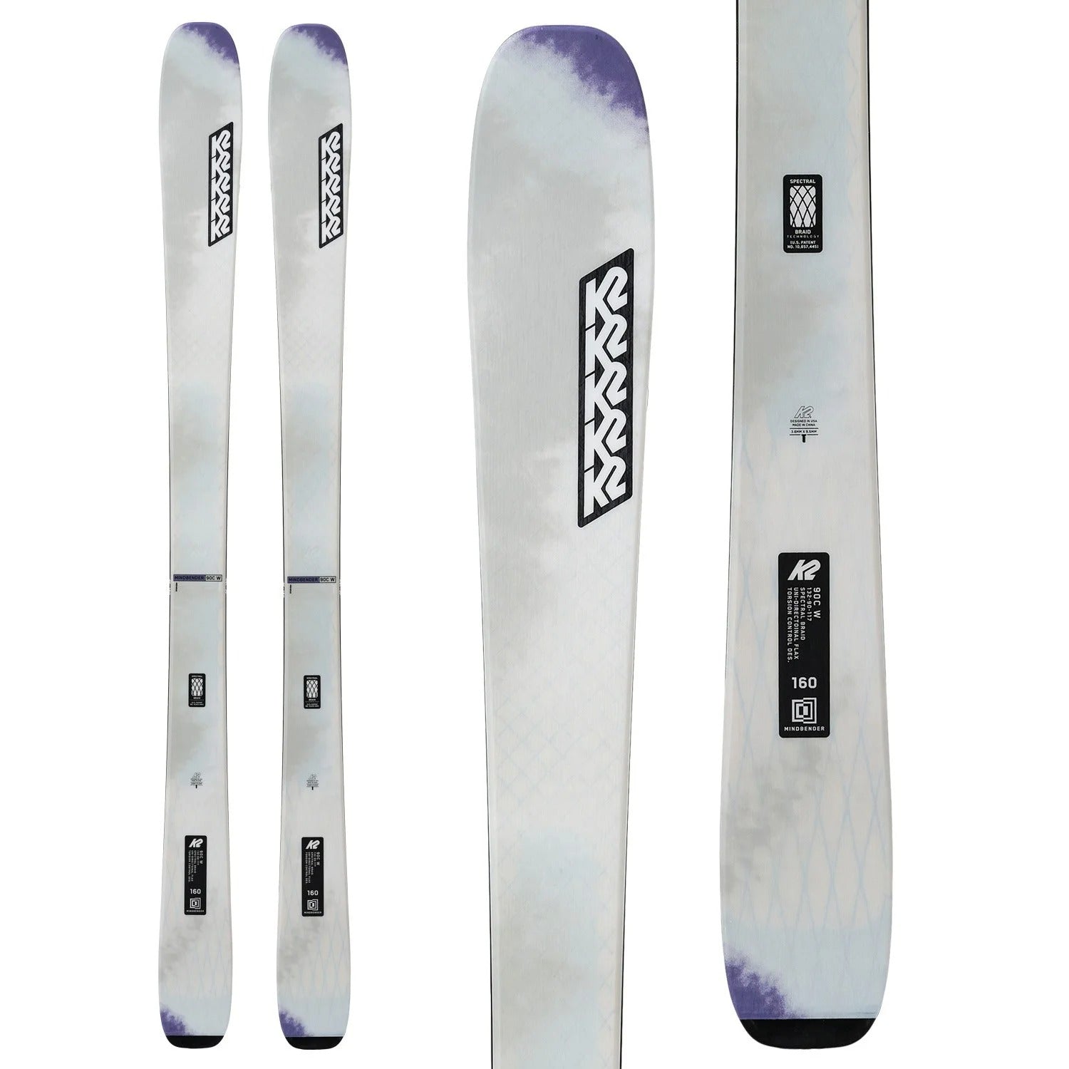 K2 Mindbender 90 C W Skis + Marker Squire 10 Demo Ski Bindings 2025 - Used